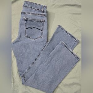 Stylish Light Blue Women's Straight Leg Jeans